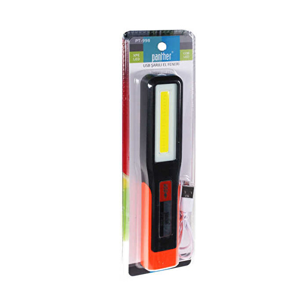 Panther PT-998 USB Şarjlı XPE COB LED Tamirci El Feneri