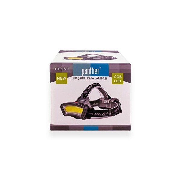 Panther PT-5970 COB USB Şarjlı Fener LED Kafa Lambası