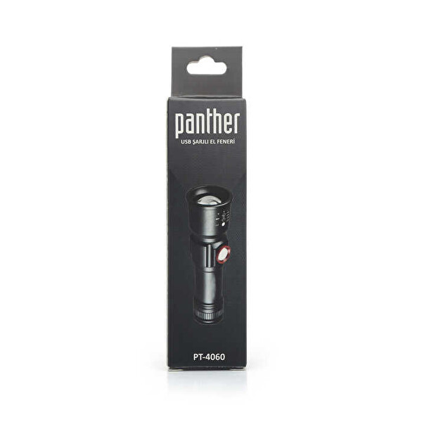 Panther PT-4060 Zoom USB Şarjlı LED El Feneri