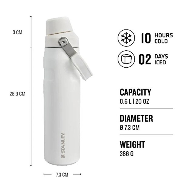 Stanley 10-12515-002 The Aerolight IceFlow 0.6 L Soğuk Su Termosu Beyaz