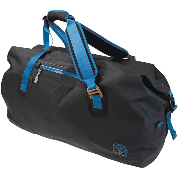 JR Gear Roll Top Vinyl Duffel 30 L Siyah Mavi Su Geçirmez Spor Çanta