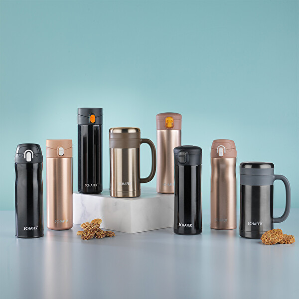 Schafer Iron Man 350 ML Siyah Termos