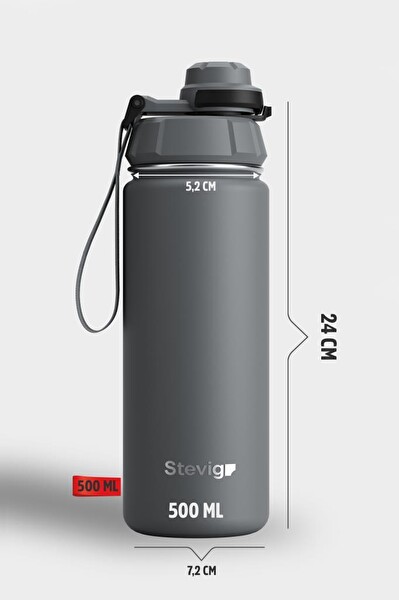 Stevig ST-209 1 Hand Leak-Proof 500 ML Grey Sızdırmaz Çelik Termos