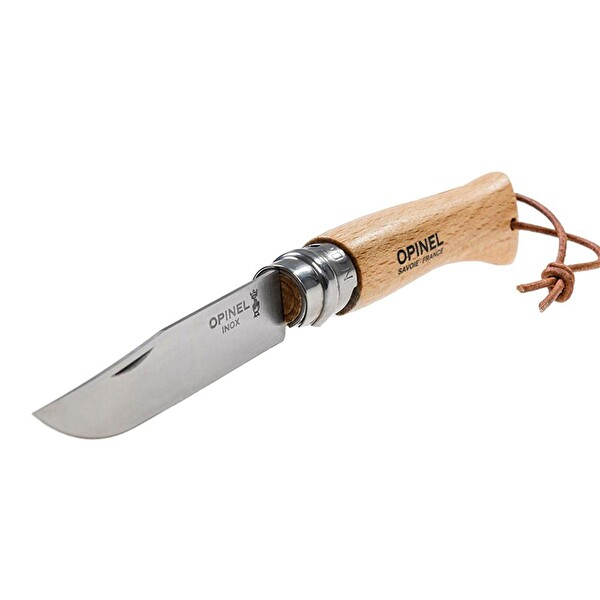 Opinel OP-001321 Inox No: 8 Kayın Saplı Paslanmaz Çelik Çakı