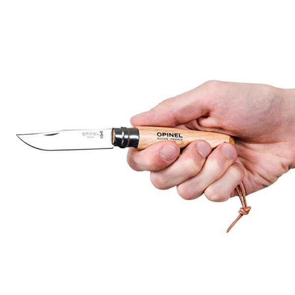Opinel OP-001321 Inox No: 8 Kayın Saplı Paslanmaz Çelik Çakı