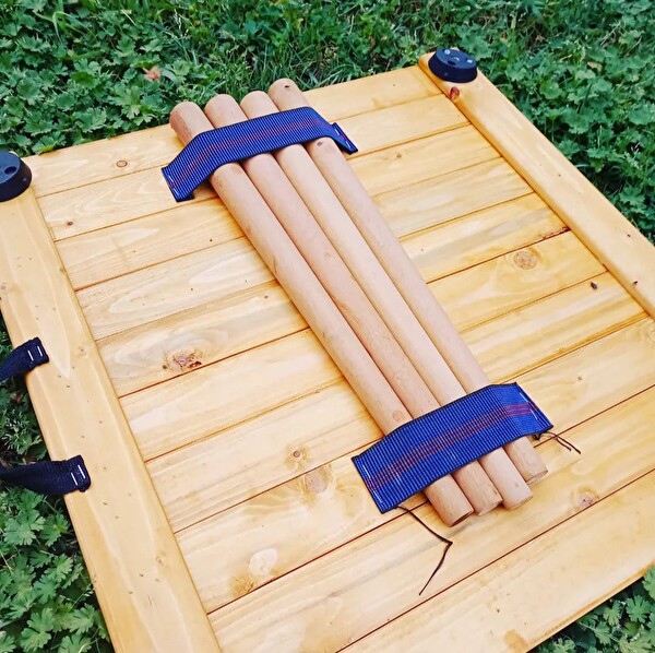 Avcı Market Düz Toplanabilen Ceviz Ahşap Kamp Masası