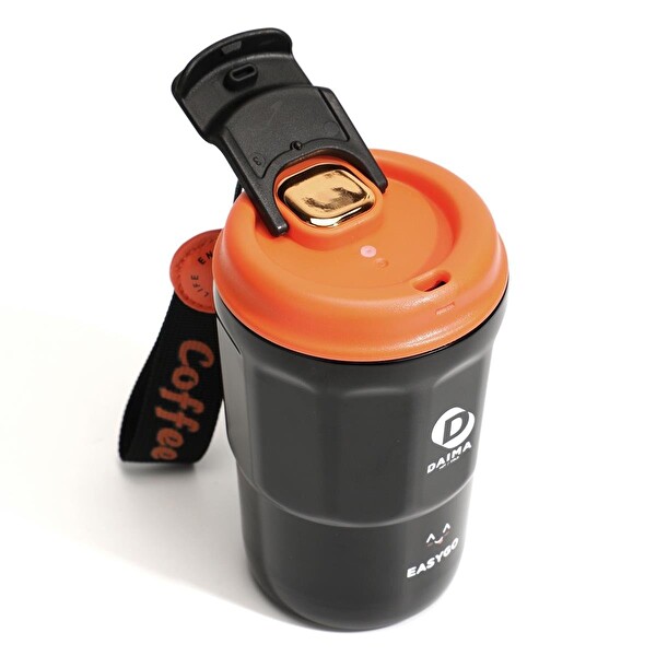 Daima EasyGo Bardak Termos Siyah 380 ML