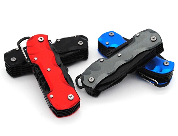 Valkyrie Çok Fonksiyonlu Kırmızı Kamp İsviçre Cep Çakısı