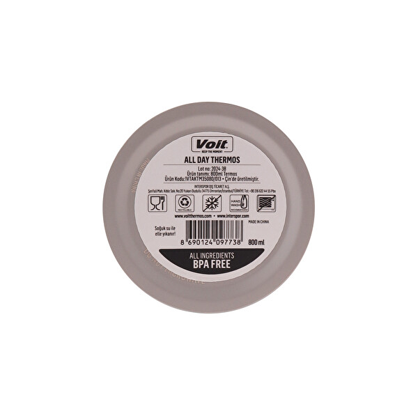 Voit All Day 0.8 L Gri Termos