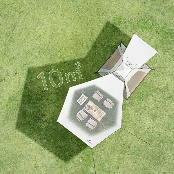 Naturehike Ango Piknik Otomatik Kurulum 3 Kişilik Bej Kamp Çadırı