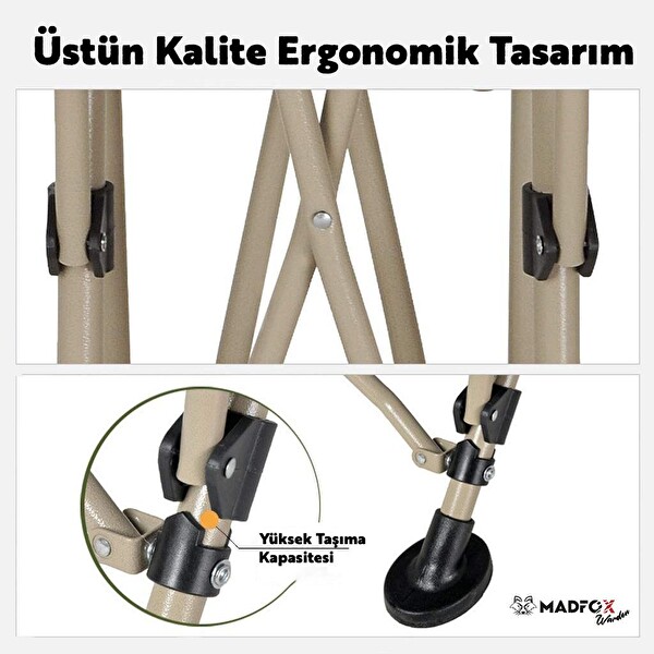 Madfox Warden Yeşil Katlanır Kamp Sandalyesi