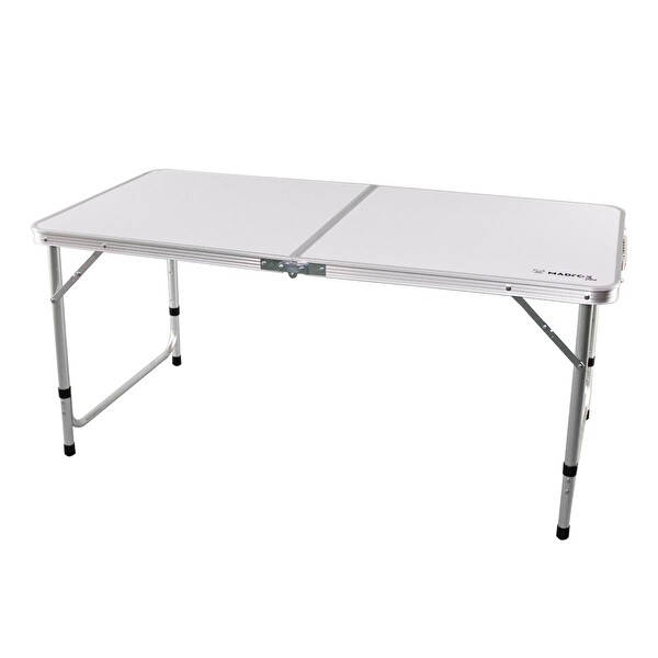 Madfox Field Beyaz Katlanır Kamp Masası