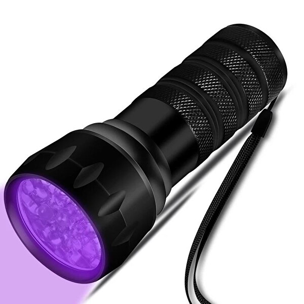 Valkyrie 21 LED 1. Kalite 395nm Güneş Işığı Ultraviyole UV El Feneri - Blacklight - Çok Amaçlı