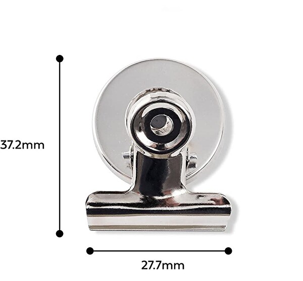 Valkyrie 12 Adet Mıknatıslı Mandallı Buzdolabı Magnet Fotoğraf Kağıt Evrak Tutucu