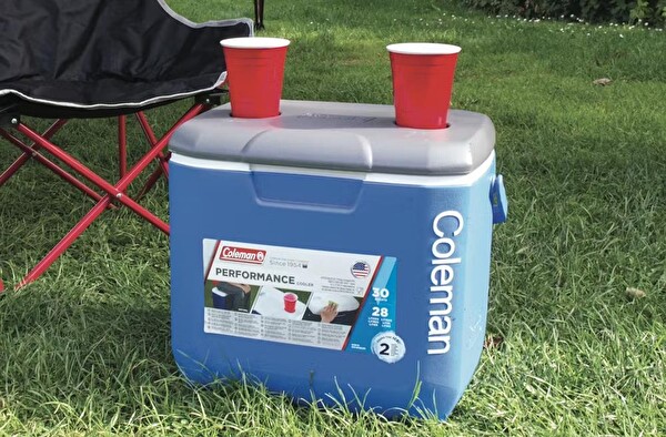 Coleman Performance Tri Coler Wheeled 60 QT 56 L Mavi Tekerlekli Soğutucu Buzluk