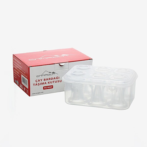 Campout 6'lı Çay Bardağı Taşıma Kutusu