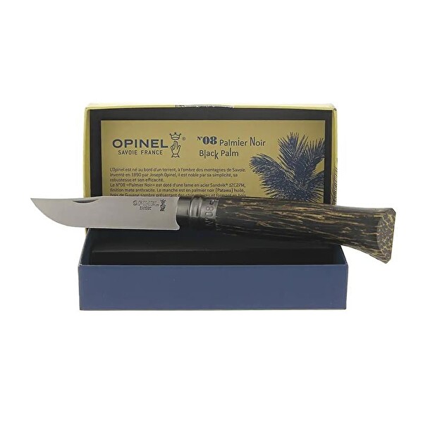 Opinel Palmier Guyana No: 8 Ahşap Saplı Paslanmaz Çelik Çakı