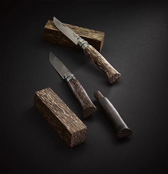 Opinel Palmier Guyana No: 8 Ahşap Saplı Paslanmaz Çelik Çakı