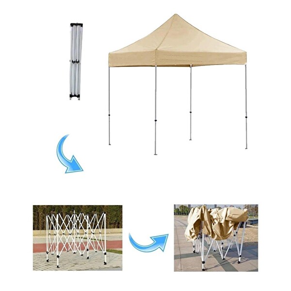 Reyo 2×2 Makaslı Katlanır Krem Çardak