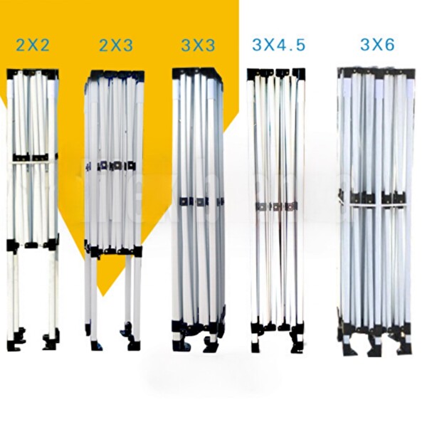 Reyo Premium Serisi Altıgen Profil 3x3 M Yeşil Katlanır Makaslı Çardak