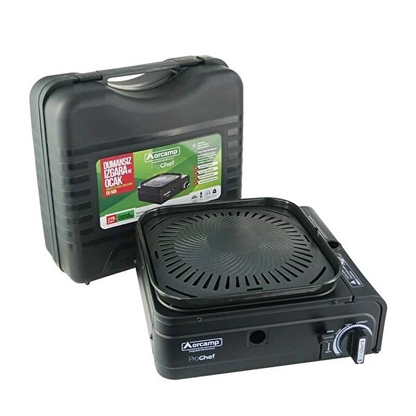 Orcamp Dumansız Izgara ve Ocak Siyah