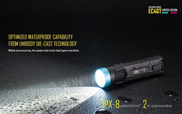 Nitecore EC4GT 1000 Lümen El Feneri Mavi