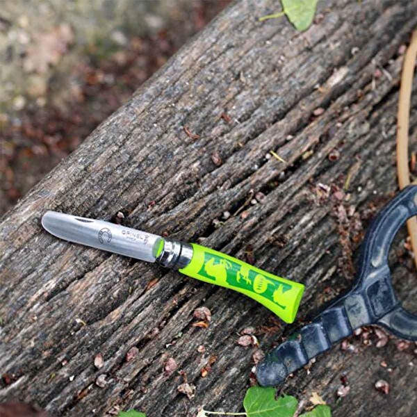 Opinel Inox No: 7 At Desenli Gürgen Saplı Paslanmaz Çelik Çakı