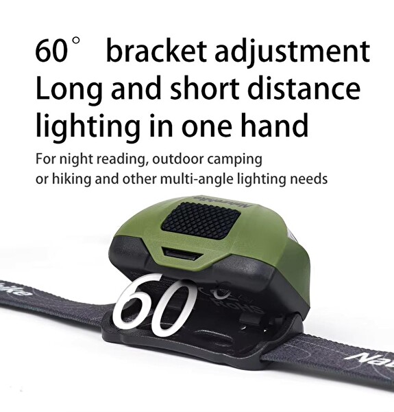 Naturehike Hakino 210 Lümen Kafa Lambası Mustard Yellow