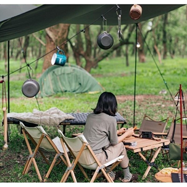 Naturehike Çok Fonksiyonlu Kancalı Ayarlanabilir Asma İpi 4.3 M Koyu Gri