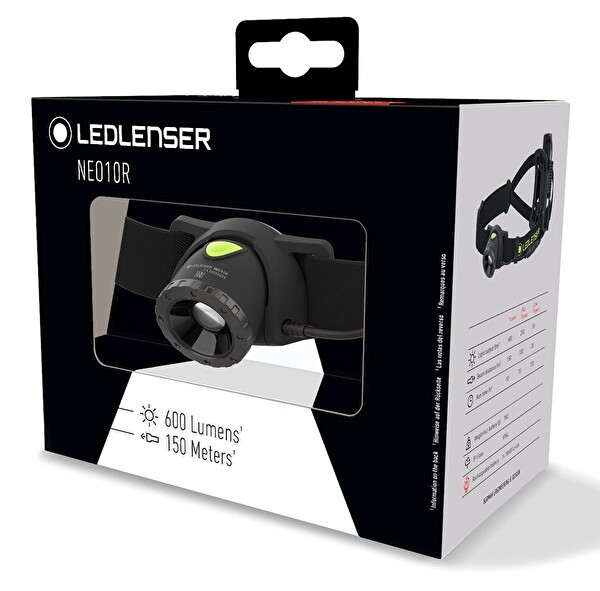 Ledlenser NEO10R Kafa Feneri-Siyah