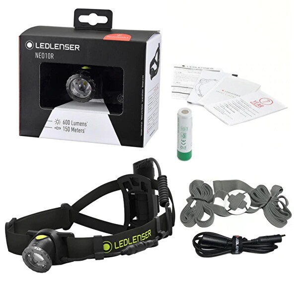 Ledlenser NEO10R Kafa Feneri-Siyah