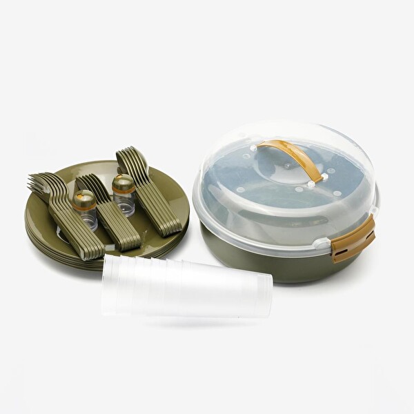 Campout 6 Kişilik Piknik Seti Haki