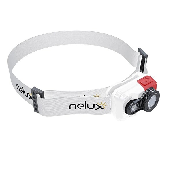 Nelux Nomad 700 Kafa Feneri Kırmızı Beyaz