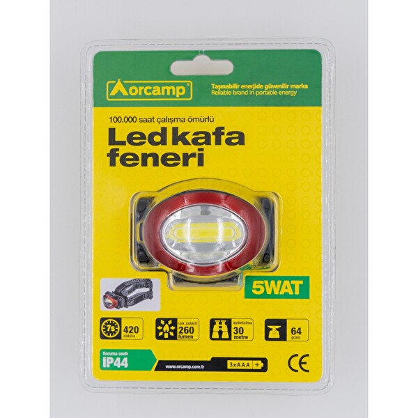 Orcamp LED Kafa Feneri