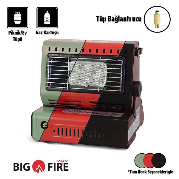 Big Fire Maxi Portatif Kamp Sobası-Siyah