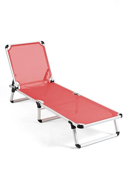 Reyo Kırmızı Katlanır ve Taşınır Şezlong