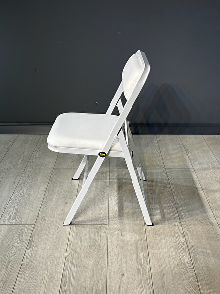 Hey Modüler Mobilya Beyaz 2'li Katlanır Piknik Kamp Sandalyesi