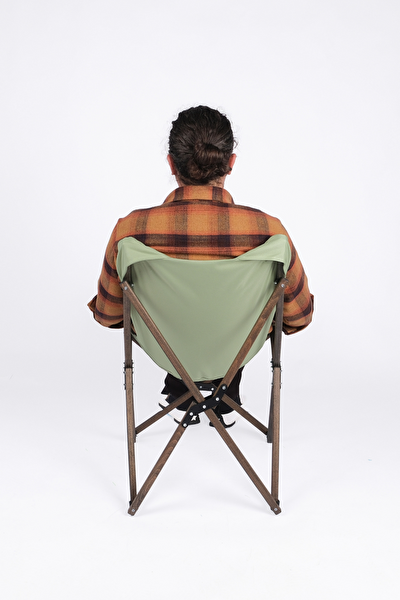 Bag The Joy Antrasit İskelet Su Yeşili Koyu Kılıf ve 70x70x55 CM Antrasit Masa Ahşap Katlanır Masa Sandalye Seti