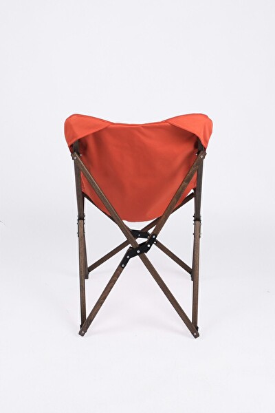 Bag The Joy Antrasit Kiremit Kılıf Sandalye ve 60x60x55 CM Antrasit Ahşap Katlanır Masa Seti