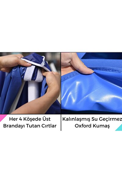 Reyo 3×3 Bagaj Boy Premium 115 CM Beyaz Katlanır Çardak