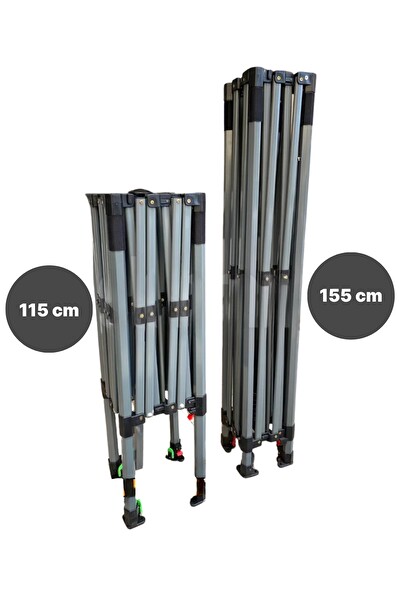 Reyo 3×3 Bagaj Boy Premium 115 CM Krem Katlanır Çardak