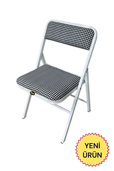 Hey Modüler Mobilya Katlanır Kazayağı Beyaz Piknik Kamp Sandalyesi