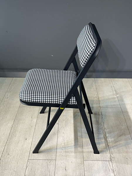 Hey Modüler Mobilya Katlanır Kazayağı Siyah Piknik Kamp Sandalyesi