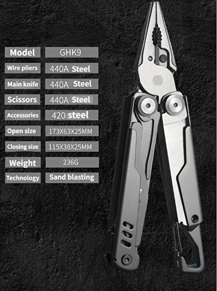 Grand Harvest GHK9 Armor Piercing Multi Tool Kesici Alet