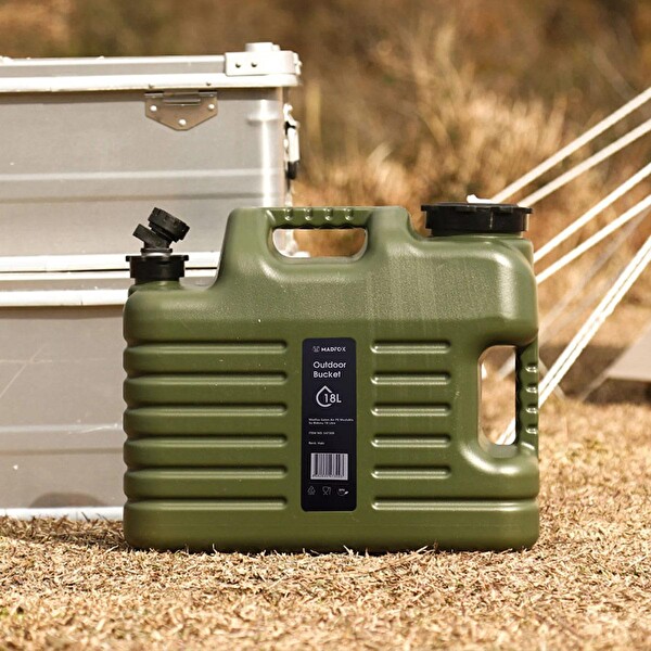 Madfox Galon Air PE 18 L Yeşil Musluklu Su Bidonu