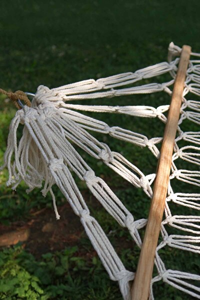 Pikas Çift Kişilik Pamuklu Çift Sarım Çift Örgülü Hamak