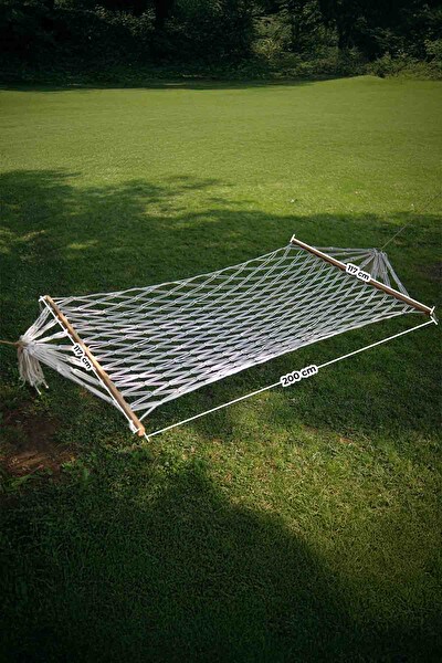 Pikas Çift Kişilik Pamuklu Çift Sarım Çift Örgülü Hamak