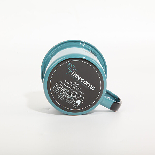 FreeCamp Campers Mavi Emaye Mug 350 ML