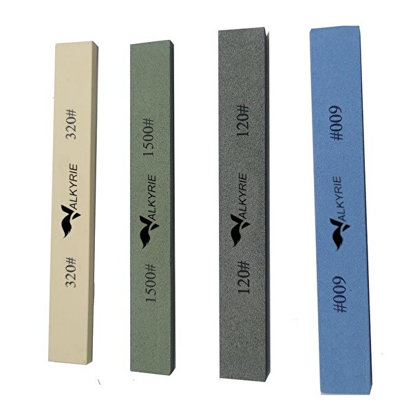 Valkyrie 120 - 320 - 600 - 1500 Kademeli Kuru Biley Bıçak Biley Taşı Seti - 4 Adet