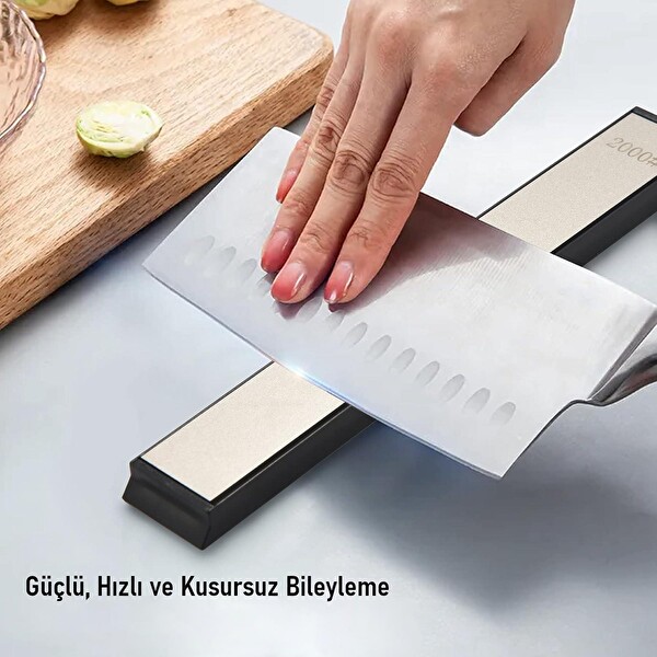 Valkyrie Susuz Biley Uzun Ömürlü Aşınmaz Şef Bıçağı Satır Balta Iskarpela Bileyleme 800 Elmas Bıçak Bileği